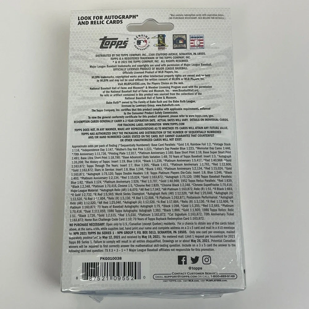 Topps factory sealed